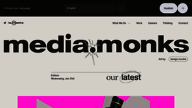 What Mediamonks.com website looks like in 2024 