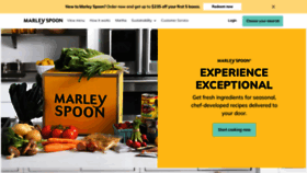 What Marleyspoon.com website looks like in 2024 