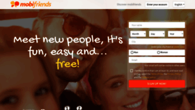 What Mobifriends.com website looks like in 2024 