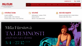 What Muzeumhk.cz website looks like in 2024 