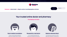 What Medzino.com website looks like in 2024 
