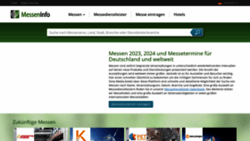 What Messeninfo.de website looks like in 2024 
