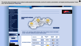 What Meteo.sk website looks like in 2024 