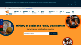 What Msf.gov.sg website looks like in 2024 