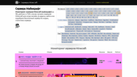 What Monitoringminecraft.ru website looks like in 2024 