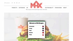 What Maxburgers.com website looks like in 2024 