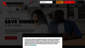 What Midamericanenergy.com website looks like in 2024 