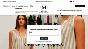 What Melange4women.com website looks like in 2024 
