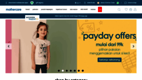 What Mothercare.co.id website looks like in 2024 