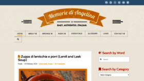 What Memoriediangelina.com website looks like in 2024 
