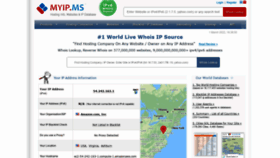 What Myip.ms website looks like in 2024 