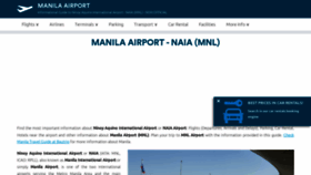 What Manila-airport.net website looks like in 2024 
