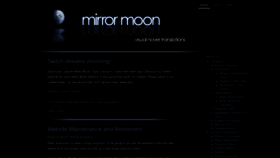 What Mirrormoon.org website looks like in 2024 