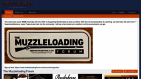 What Muzzleloadingforum.com website looks like in 2024 