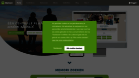 What Memori.nl website looks like in 2024 