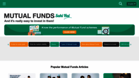 What Mutualfundssahihai.com website looks like in 2024 