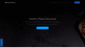 What Mealpro.net website looks like in 2024 