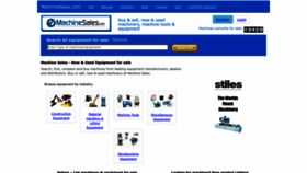 What Machinesales.com website looks like in 2024 