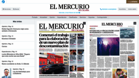 What Mercuriocalama.cl website looked like in 2024 (1 year ago)