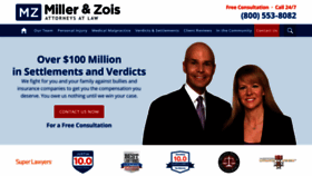 What Millerandzois.com website looks like in 2024 