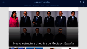 What Mediaset.es website looks like in 2024 