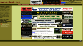 What Milweb.net website looks like in 2024 