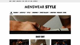 What Menswearstyle.co.uk website looks like in 2024 