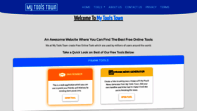 What Mytoolstown.com website looks like in 2024 