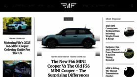 What Motoringfile.com website looks like in 2024 