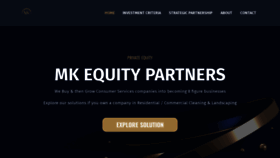 What Mkequitypartners.com website looks like in 2024 