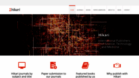 What M-hikari.com website looks like in 2024 