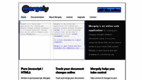 What Mergely.com website looks like in 2024 