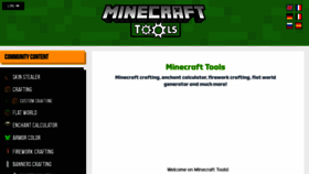 What Minecraft.tools website looked like in 2024 (1 year ago)