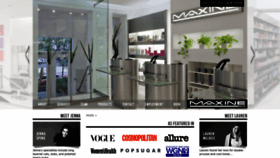 What Maxinesalon.com website looks like in 2024 