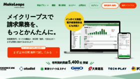 What Makeleaps.jp website looks like in 2024 