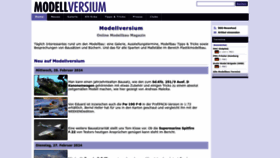 What Modellversium.de website looks like in 2024 