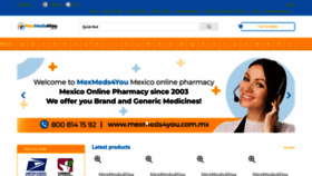 What Mexmeds4you.com.mx website looks like in 2024 
