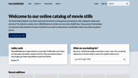 What Moviestillsdb.com website looks like in 2024 
