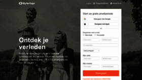 What Myheritage.nl website looks like in 2024 