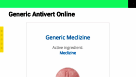 What Meclizine.top website looks like in 2024 
