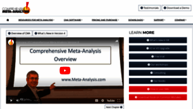 What Meta-analysis.com website looks like in 2024 