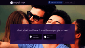 What Meetme.com website looks like in 2024 