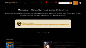 What Mangaowl.to website looks like in 2024 