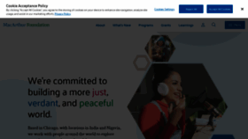 What Macfdn.org website looked like in 2024 (2 years ago)