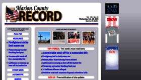 What Marionrecord.com website looks like in 2024 