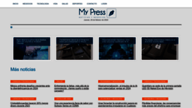 What Mypress.mx website looks like in 2024 