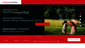 What Mahindralifespaces.com website looks like in 2024 
