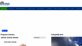 What Meteo-info.hr website looks like in 2024 