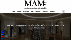 What Mam-e.it website looks like in 2024 