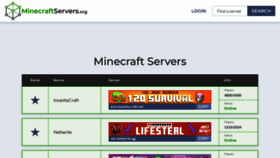 What Minecraftservers.org website looks like in 2024 